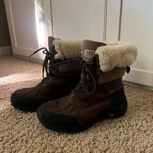 UGG Brown and Black Winter Boots